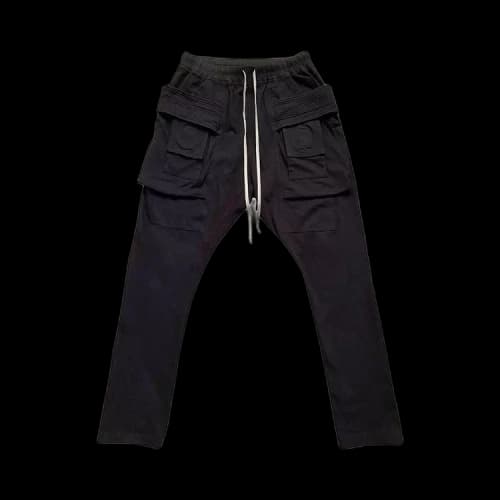 Rick Owens DRKSHDW Creatch Cargo Drawstring Pants 'Black'