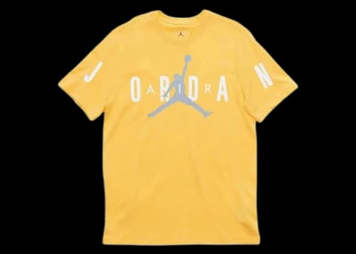 Jordan Air Stretch S/S Crew T-shirt Yellow/Grey/White