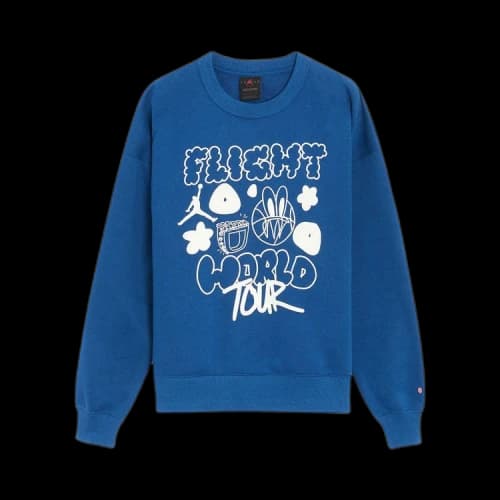 Air Jordan Artist Series By Mia Lee Fleece Crew 'Blue'