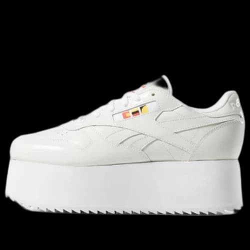 Gigi Hadid x Reebok Classic Leather Triple Thick Sole Casual Skateboarding Shoes White (Women's)