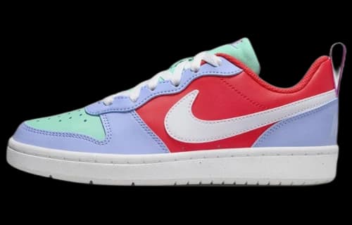 (GS) Nike Court Borough Low Recraft 'Cobalt Bliss Track Red'