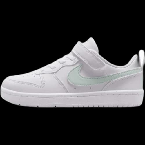 Nike Court Borough Low top Skateboard Shoes White Green Kids'