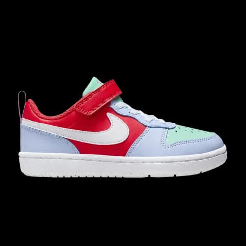 (PS) Nike Court Borough Low Recraft Shoes 'Cobalt Bliss Track Red'