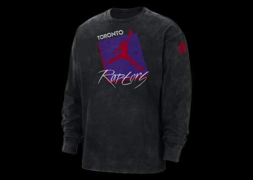 Jordan NBA Toronto Raptors L/S Loose Fit T-shirt Black