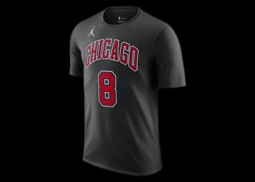 Jordan NBA Chicago Bulls Zach Lavine T-shirt Black/White/Red