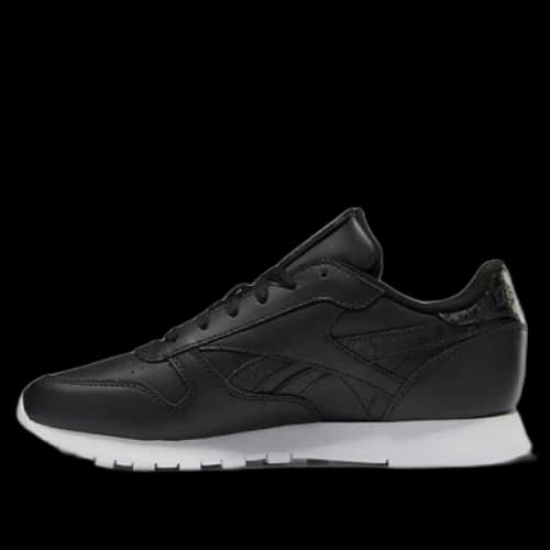 Reebok Classic Leather Running Shoes Black (Women's)