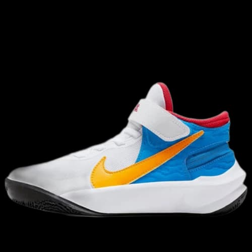 (GS) Nike Team Hustle D 10 'White Blue Yellow'