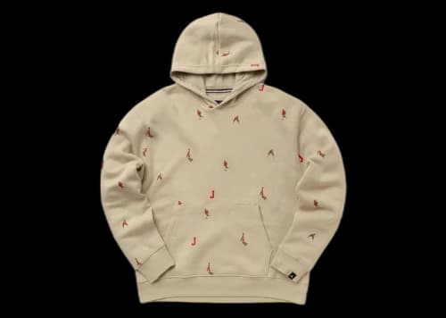 Jordan Essential Holiday Jumpman Fleece Pullover Hoodie Light Brown