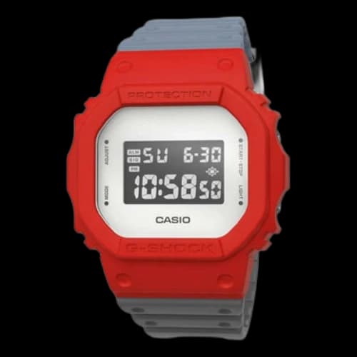 CASIO G-Shock Digital 'Red Grey'