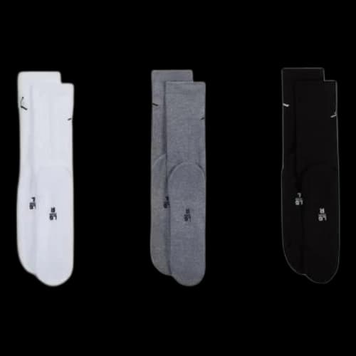 Air Jordan Everyday Crew Socks 3 Pairs 'White Grey Black'
