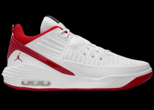 Jordan Max Aura 5 White Gym Red