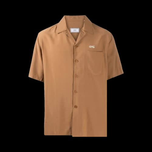 Ami Short-Sleeve Summer Fit Shirt 'Beige'