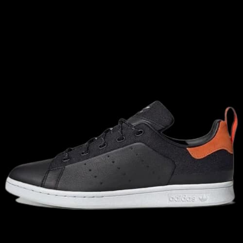 adidas originals Stan Smith Lightweight Cozy Casual Skate Shoes Black Orange Unisex 'Black Orange'