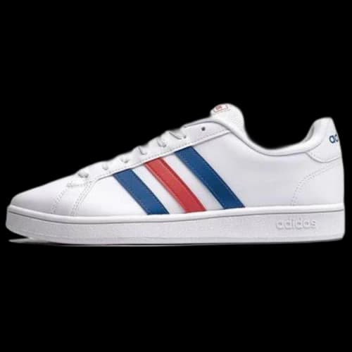 adidas Grand Court Base 'White Blue Active Red'