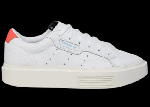 adidas Sleek Super White Croc Solar Red (Women's)