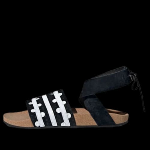 adidas originals Adilette Ankle Wrap 'Black White' (Women's)