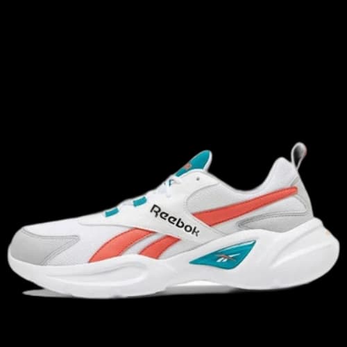 Reebok Royal Ec Ride 4 Wear-Resistant Non-Slip Low Top Shoes/Sneakers Unisex White Orange