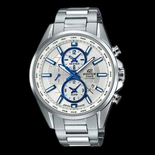CASIO EDIFICE Men'ses Mens Silver Analog
