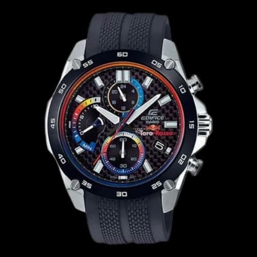 CASIO Sports EDIFICE Solar Powered Black Dial Mens Black Analog