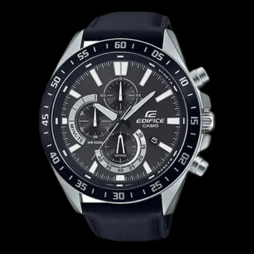 Casio Edifice Analog Watch 'Black Metallic Silver'