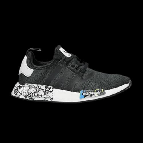 (GS) adidas NMD_R1 J 'Black Graffiti'