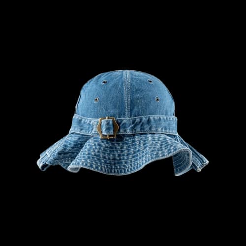 Kapital Fade Denim Radio Tulip Hat 'Black'