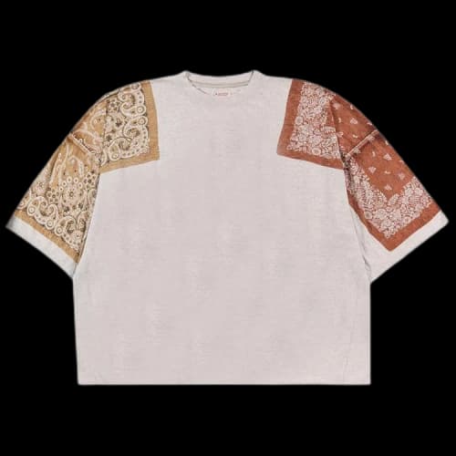 Kapital Botanical Bandanna Huge Jersey T-Shirt 'Light Brown'