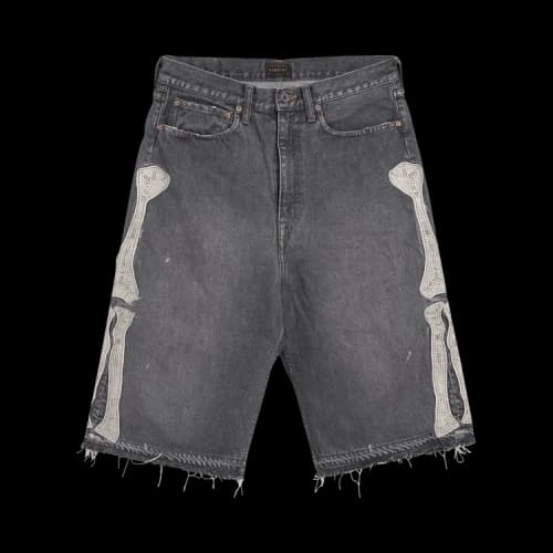 Kapital Denim 5 Pocket Shorts (Bone) 'Black'