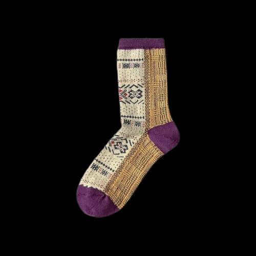 Kapital Fairisle Socks 'Ecru'