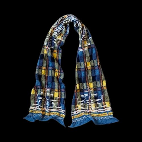 Kapital Fulling Wool Happy Scarf 'Blue'