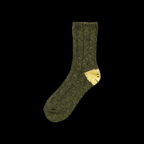 Kapital 56 Yarns MA 1 Rainbowy Happy Heel Socks 'Khaki'
