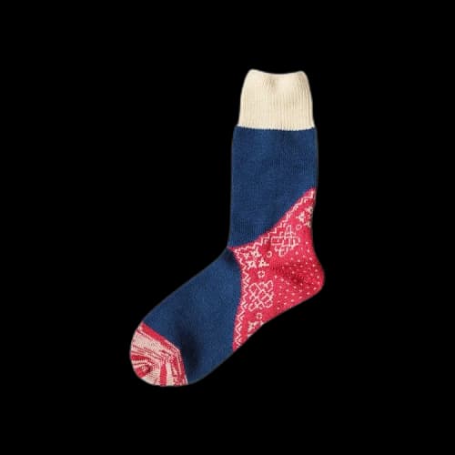 Kapital 96 Yarns Heel Bandana Socks 'Red'