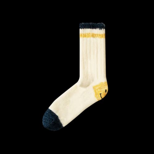 Kapital 72 Yarns Wool Ivy Smilie Socks 'White'