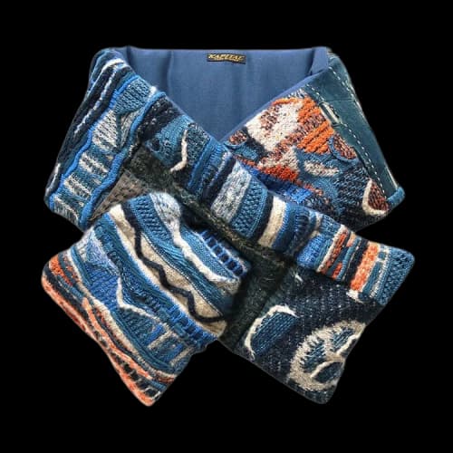 Kapital Boro x Gaudy Knit Kesa Scarf 'Indigo'