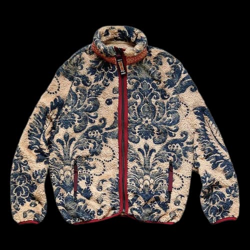 Kapital Damask Fleece Zip Blouson 'Beige'