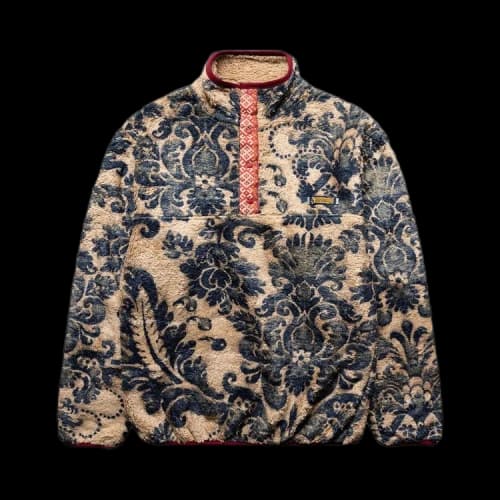 Kapital Damask Fleece Pullover 'Beige'