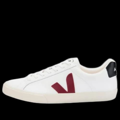 Veja Esplar Logo Leather 'White Marsala Black'