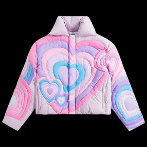 ERL Hearts Puffer 'Pink'