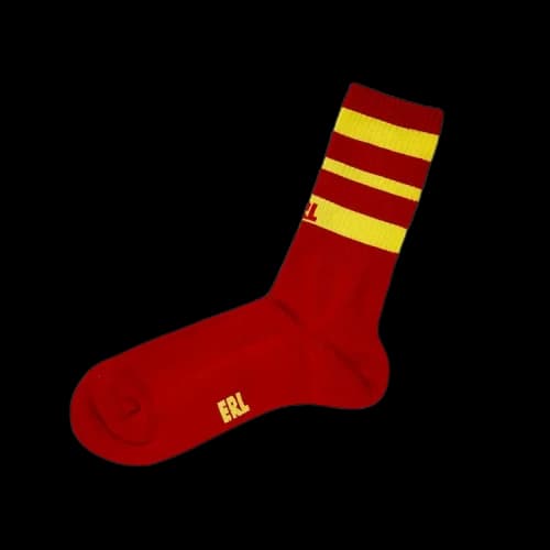 ERL Knit Crew Socks 'Red'