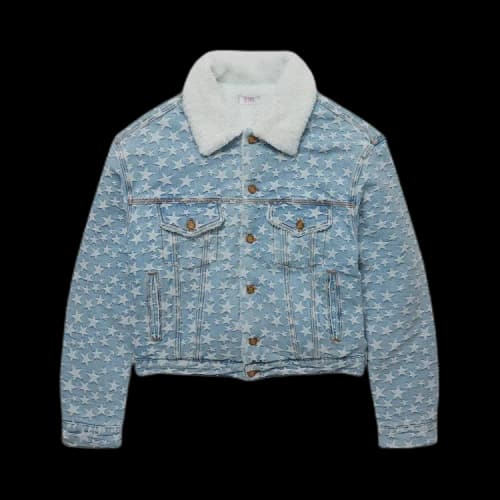 ERL Denim Star Jacquard Jacket 'Blue'