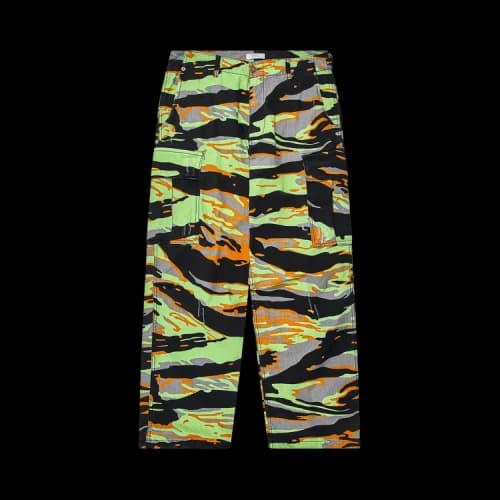 ERL Printed Cargo Pants 'Green Rave Camo'