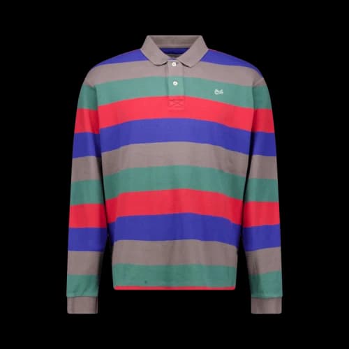ERL Striped Long-Sleeve Polo 'Multicolor'