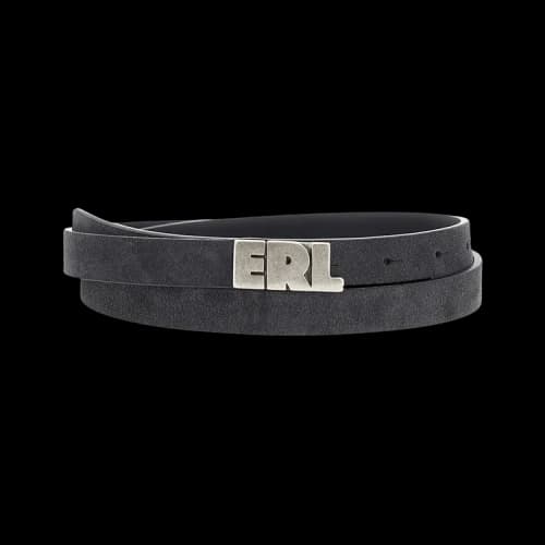 ERL Suede Skinny Leather Belt 'Pepe'