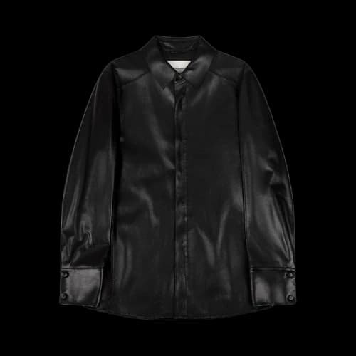 Entire Studios Legacy Leather Shirt 'Black Leather'