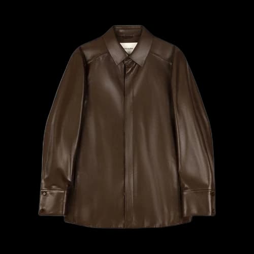 Entire Studios Legacy Leather Shirt 'Pecan'