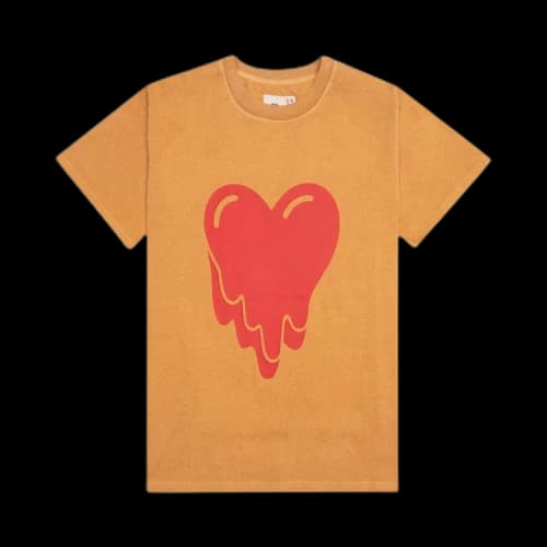 Emotionally Unavailable Heart Logo Tee 'Tan'