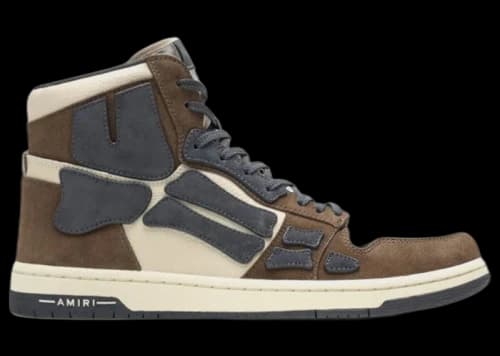 AMIRI Skel Top Hi Brown Black