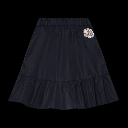Moncler Genius x Simone Rocha Embroidered Taffeta Skirt 'Black'