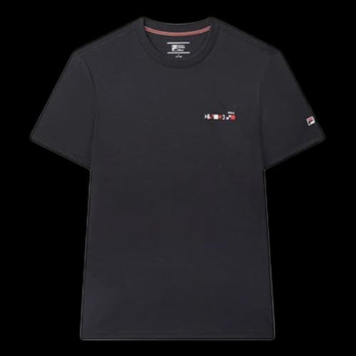 FILA Casual Cotton Minimalistic Sleeve Blue