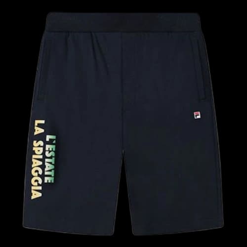 FILA Cotton Casual Breathable Sports Shorts Blue